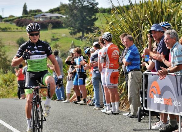 Tom Davison (Scotty Browns-Vision Systems) won todays Benchmark Homes Elite Cycling race today in Nelson  